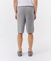 Cloud Grey Merino Wool Blend Shorts | Men's Pants by ATM Anthony Thomas Melillo