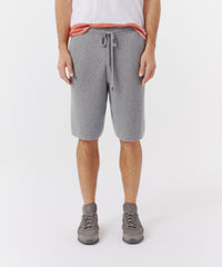 Cloud Grey Merino Wool Blend Shorts | Men's Pants by ATM Anthony Thomas Melillo