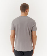 Dark Titanium Classic Jersey Crew Neck Tee | Men's Cotton Short Sleeve Tee by ATM Anthony Thomas Melillo