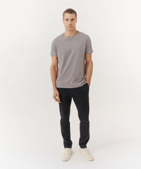 Dark Titanium Classic Jersey Crew Neck Tee | Men's Cotton Short Sleeve Tee by ATM Anthony Thomas Melillo