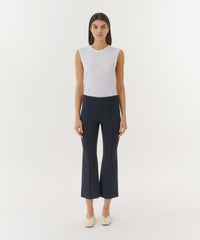 Deep Navy Ponte Kick Flare Pant | Women's Pants by ATM Anthony Thomas Melillo
