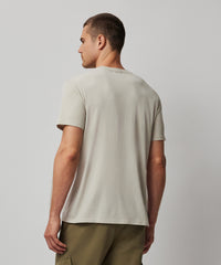 Dove Grey Classic Jersey Short Sleeve Crew Neck Tee - Dove Grey | Men's Cotton Short Sleeve Tee by ATM Anthony Thomas Melillo