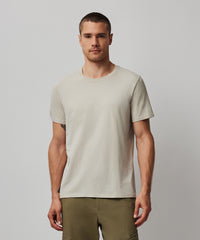 Dove Grey Classic Jersey Short Sleeve Crew Neck Tee - Dove Grey | Men's Cotton Short Sleeve Tee by ATM Anthony Thomas Melillo