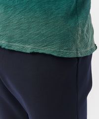 Forest Slub Jersey Destroyed Wash Henley | Men's Cotton Long Sleeve Tee by ATM Anthony Thomas Melillo