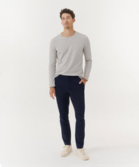 Heather Grey Donegal Donegal Waffle Long Sleeve Crew Neck Tee | Men's Cotton Short Sleeve Tee by ATM Anthony Thomas Melillo