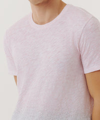 Juneberry/ Surf Combo Slub Jersey Crew Neck Tee | Men's Cotton Short Sleeeve Tee by ATM Anthony Thomas Melillo
