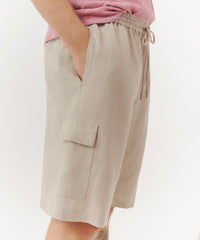 Linen Linen Cargo Shorts | Men's Shorts by ATM Anthony Thomas Melillo