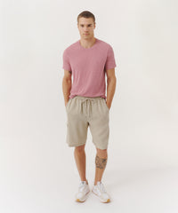 Linen Linen Cargo Shorts | Men's Shorts by ATM Anthony Thomas Melillo