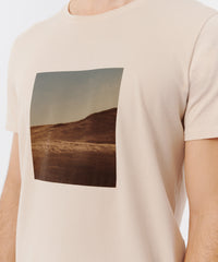 Natural Beige Classic Jersey Crew Neck Tee | Men's Cotton Short Sleeve Tee by ATM Anthony Thomas Melillo