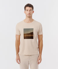 Natural Beige Classic Jersey Crew Neck Tee | Men's Cotton Short Sleeve Tee by ATM Anthony Thomas Melillo
