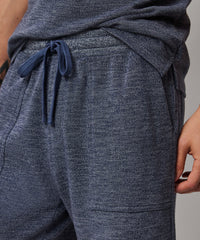 Navy Mouline Pique Mouline Pull-On Shorts - Navy Mouline | Men's Shorts by ATM Anthony Thomas Melillo