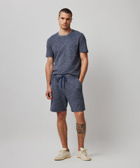 Navy Mouline Pique Mouline Pull-On Shorts - Navy Mouline | Men's Shorts by ATM Anthony Thomas Melillo