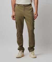 Oil Green Washed Cotton Twill Cargo Pant - Oil Green | Men's Pants by ATM Anthony Thomas Melillo