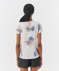 Pink Lilac Combo Slub Jersey Schoolboy Crew Neck Tee | Women's Cotton Short Sleeve Tee by ATM Anthony Thomas Melillo