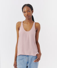 Pink Lilac Matte Silk Charmeuse Cami Top | Women's Top by ATM Anthony Thomas Melillo