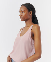 Pink Lilac Matte Silk Charmeuse Cami Top | Women's Top by ATM Anthony Thomas Melillo
