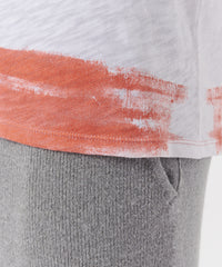 Pumpkin Combo Slub Jersey Crew Neck Tee | Men's Cotton Short Sleeve Tee by ATM Anthony Thomas Melillo