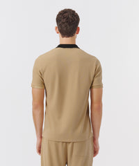 Soft Fawn Pique Short Sleeve Polo | Men's Polo Shirt by ATM Anthony Thomas Melillo
