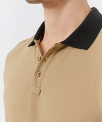 Soft Fawn Pique Short Sleeve Polo | Men's Polo Shirt by ATM Anthony Thomas Melillo