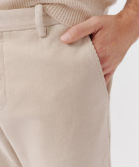Stone Thin Wale Corduroy Classic Slim Pants | Men's Pants by ATM Anthony Thomas Melillo