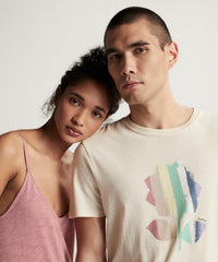 Stucco High Twist Jersey Crew Neck Tee | Men's Cotton Short Sleeeve Tee by ATM Anthony Thomas Melillo