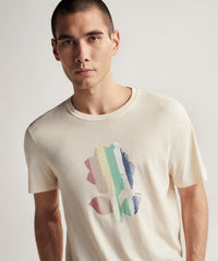 Stucco High Twist Jersey Crew Neck Tee | Men's Cotton Short Sleeeve Tee by ATM Anthony Thomas Melillo