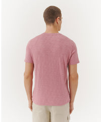 Summer Rose Slub Jersey Crew Neck Tee | Men's Cotton Short Sleeeve Tee by ATM Anthony Thomas Melillo