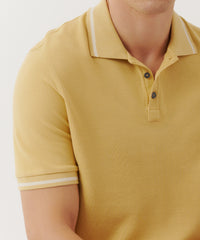 Sunflower Cotton Pique Polo | Men's Polo by ATM Anthony Thomas Melillo