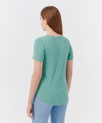 Tidewater Slub Jersey Classic V-Neck Tee | Women's Top by ATM Anthony Thomas Melillo
