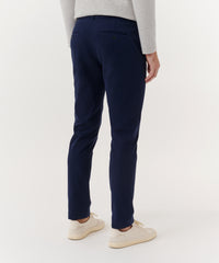 True Navy Cotton Twill Slim Pants | Men's Pants by ATM Anthony Thomas Melillo