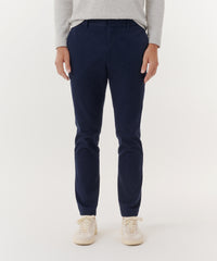 True Navy Cotton Twill Slim Pants | Men's Pants by ATM Anthony Thomas Melillo