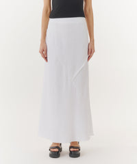 White Linen Bias Skirt | Women's Pants by ATM Anthony Thomas Melillo