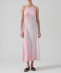 Azalea Combo Slub Jersey High Neck Tank Maxi Dress | Women's Dress by ATM Anthony Thomas Melillo