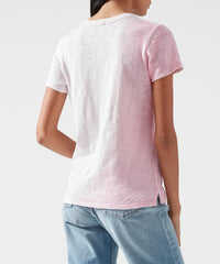 Azalea Combo Slub Jersey Schoolboy Crew Neck Tee | Women's Short Sleeve T-Shirt by ATM Anthony Thomas Melillo