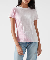 Azalea Combo Slub Jersey Schoolboy Crew Neck Tee | Women's Short Sleeve T-Shirt by ATM Anthony Thomas Melillo