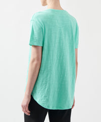 Bali Slub Jersey Boyfriend V-Neck Tee | Women's Cotton Short Sleeve Tee by ATM Anthony Thomas Melillo