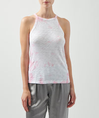 Ballet Pink Cloud Combo Slub Jersey Tank Top | Women's Tank by ATM Anthony Thomas Melillo