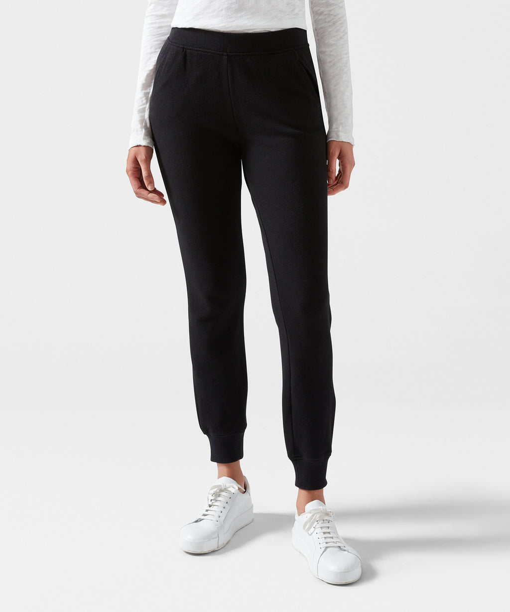 French Terry Sweatpants - Black