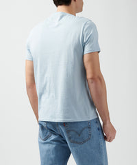 Blue Classic Jersey Crew Neck Tee - Men's Cotton Short Sleeve T-shirt by ATM Anthony Thomas Melillo