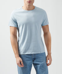 Blue Classic Jersey Crew Neck Tee - Men's Cotton Short Sleeve T-shirt by ATM Anthony Thomas Melillo