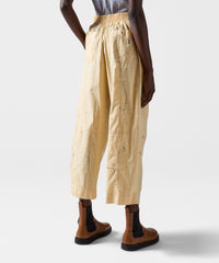 Butter Combo Poplin Wide Leg Cropped Pants - Women's Pants by ATM Anthony Thomas Melillo