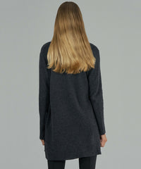 Charcoal Cashmere Cardigan - Women's Luxe Sweater by ATM Anthony Thomas Melillo