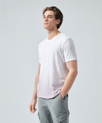 Deep Lilac Combo Slub Jersey Crew Neck Tee | Men's Short Sleeve Tee by ATM Anthony Thomas Melillo