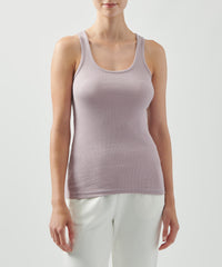 Deep Lilac Ribbed Boy Tank | Women's Tank by ATM Anthony Thomas Melillo
