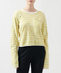 Dijon Combo Cotton Cashmere Crew Neck Sweater | Women's Luxe Sweater by ATM Anthony Thomas Melillo