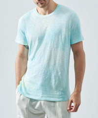 Empress Teal Slub Jersey Crew Neck Tee | Men's Cotton Short Sleeve Tee by ATM Anthony Thomas Melillo