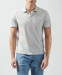 Grey Classic Jersey Polo - Men's Polo Shirt by ATM Anthony Thomas Melillo