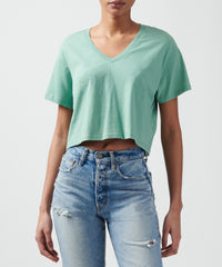 Havana Green Classic Jersey V-Neck Boy Tee | Women's Tee by ATM Anthony Thomas Melillo