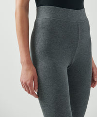 Heather Charcoal Modal Rib High Waisted Legging | Women's Ribbed Leggings by ATM Anthony Thomas Melillo