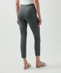 Heather Charcoal Ponte High Waisted Cropped Pants | Women's Pants by ATM Anthony Thomas Melillo